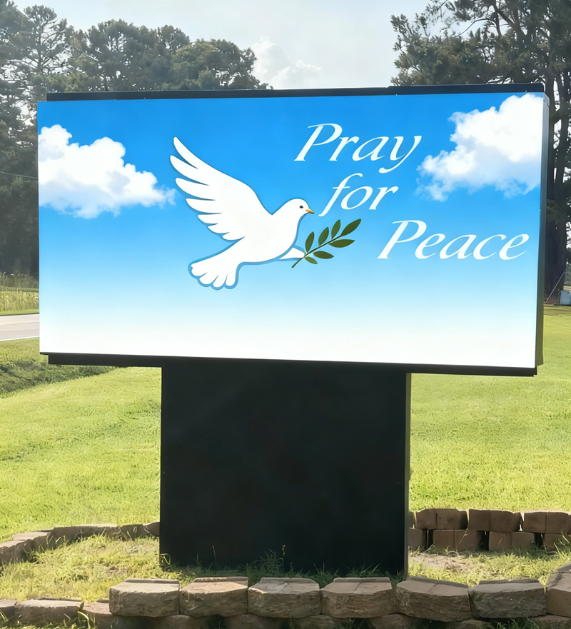 GRAND LED 3x8ft/4x8ft Outdoor LED Signs for US Schools & Churches